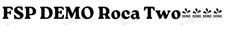 FSP DEMO Roca Two字体转换 FSP DEMO Roca Two字体转换